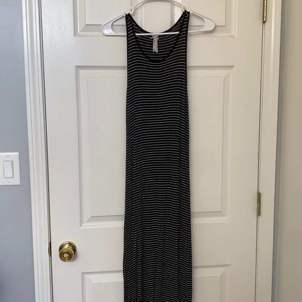 stripped maxi dress